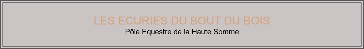 LES ECURIES DU BOUT DU BOIS